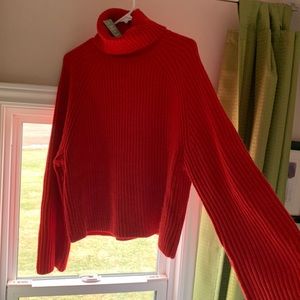 New with tags, H&M Red turtle neck sweater.